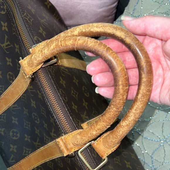 Authentic Louis Vuitton Keepall 45 Bag Duffel Carryon repair leather damaged - Picture 10 of 17